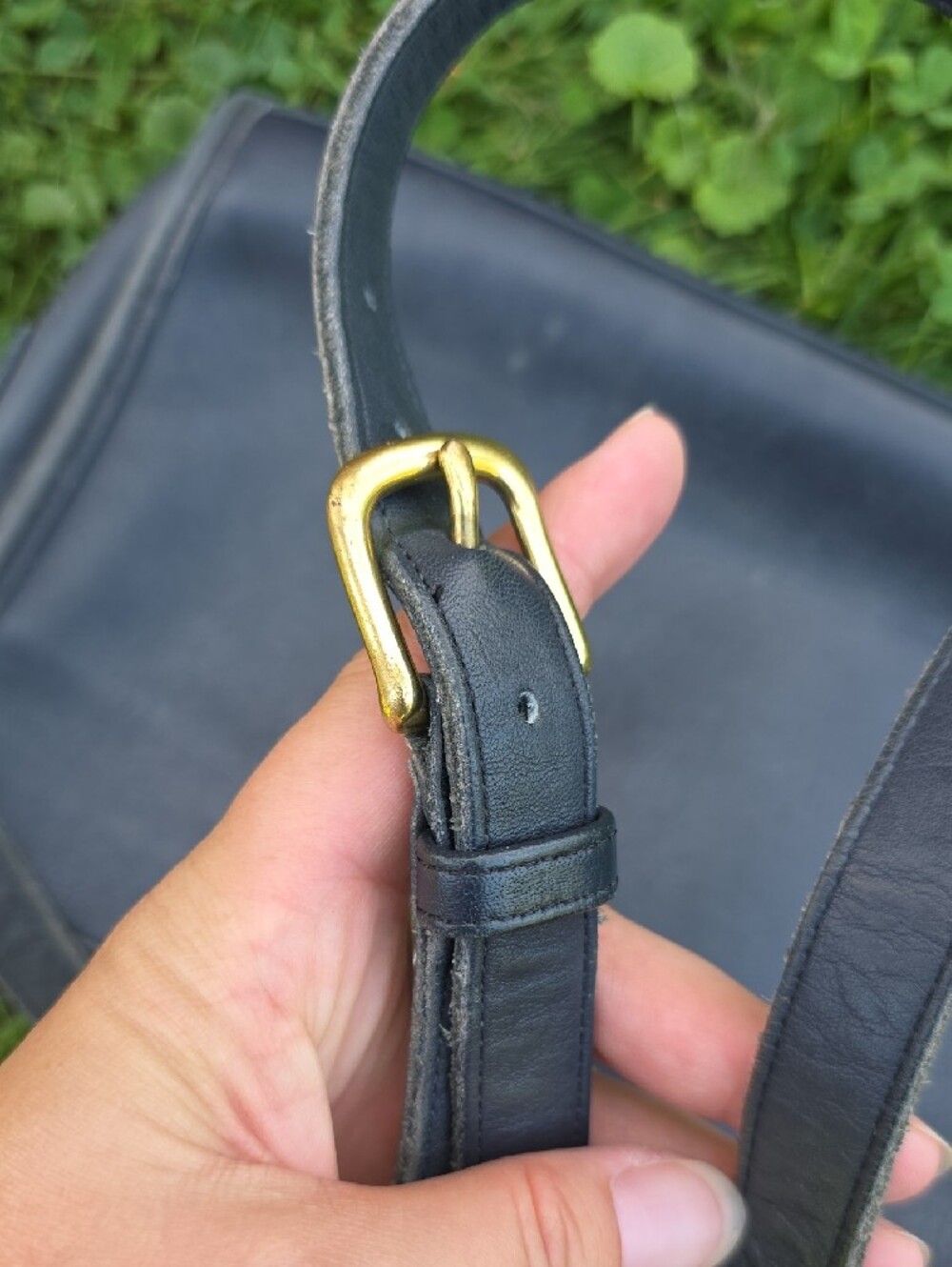 Coach Navy Leather Crossbody Bag J5C-9944 - Picture 11 of 12